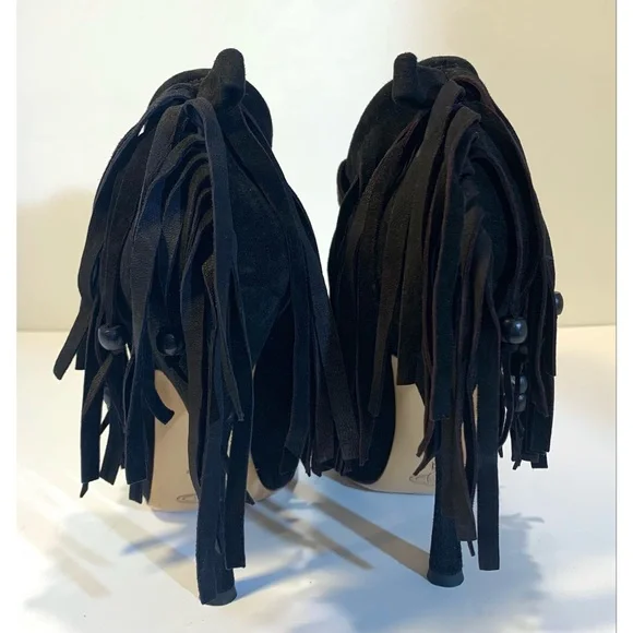 Vivienne Westwood Skyscraper Fringe Ankle Boots 39.5 Sz 8.5 - Picture 4 of 16